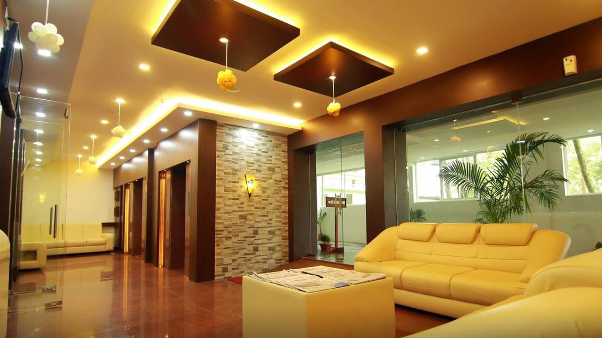 Luxury room interior with comfort and relaxation